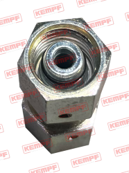 Preview: 73096 KEMPF Doppelverbinder, gerade 08L - 8L